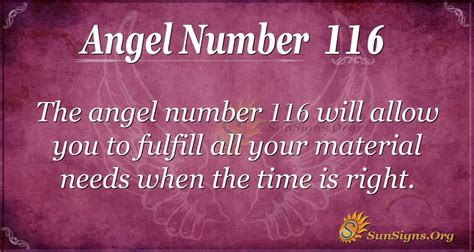 116 angel number